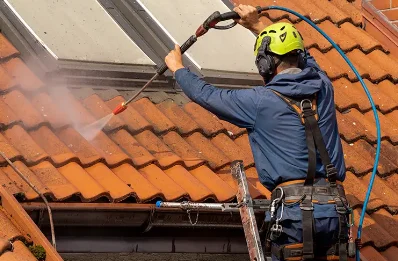Démoussage et hydrofuge de toiture à Lée